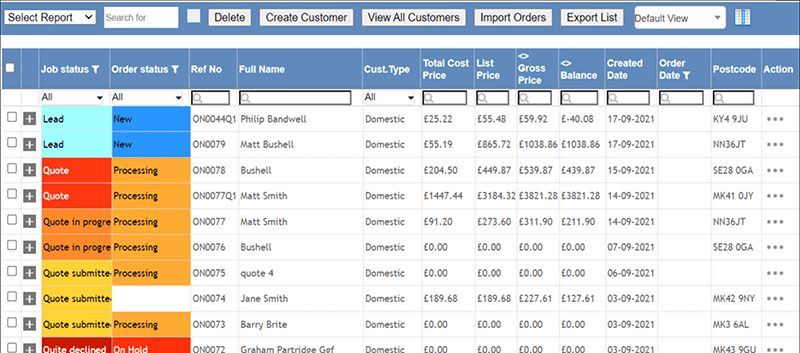 Manage Enquiries, Quotes & Orders